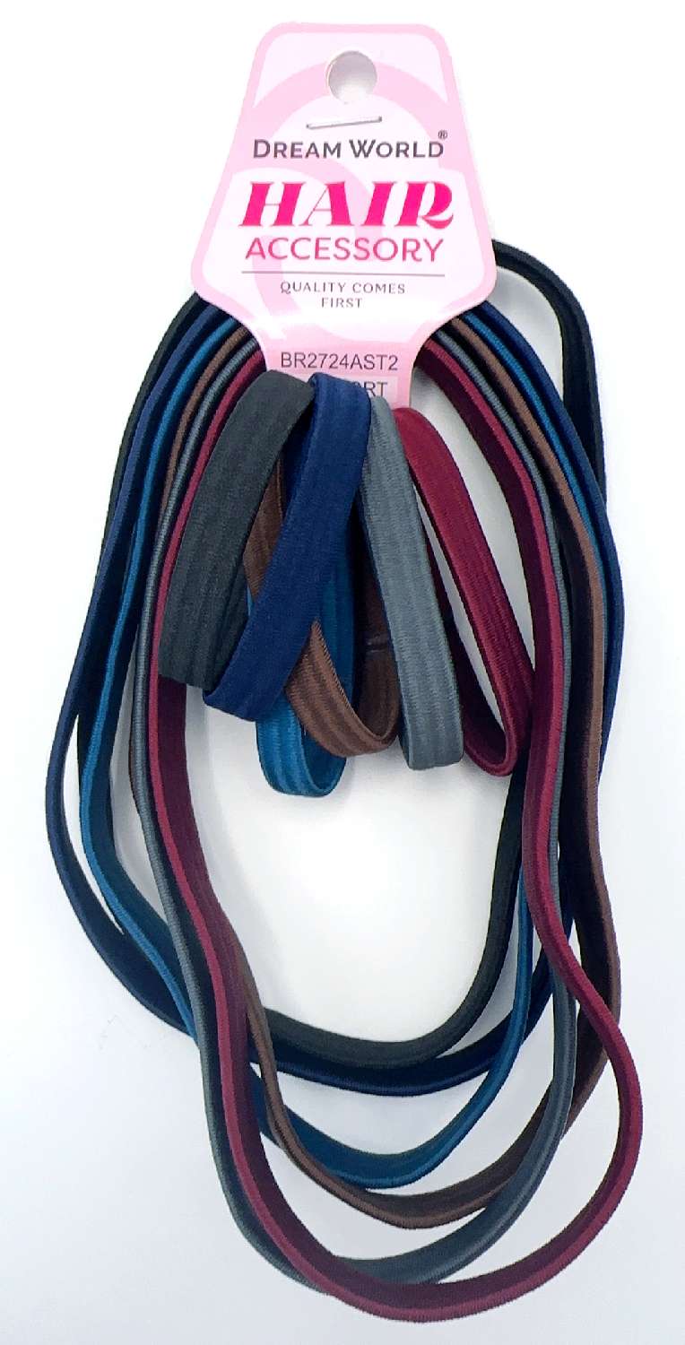 DREAM H/PONYTAIL HOLDER COMBO WIDE 6PC