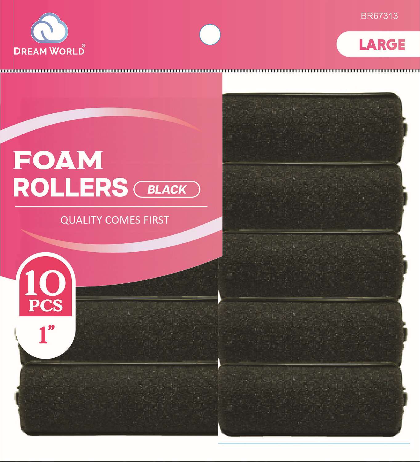 DREAM ROLLER FOAM-BK 10CT LARGE