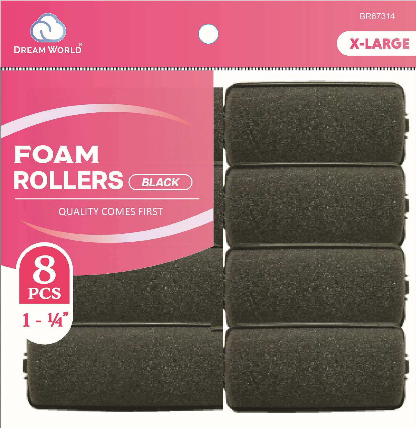 DREAM ROLLER FOAM-BK 8CT X-LARGE