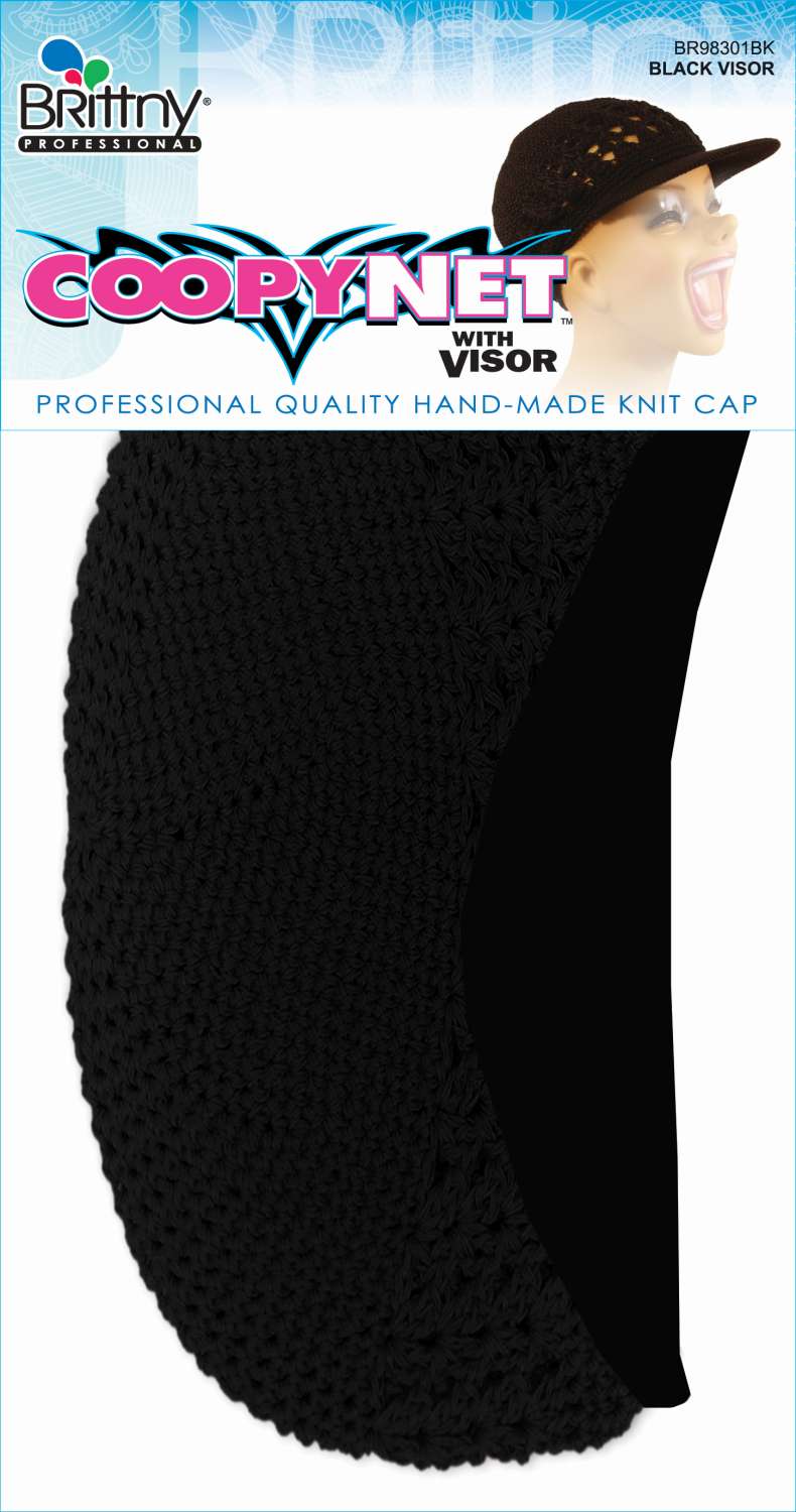 BR COPPY NET W/VISOR BLACK