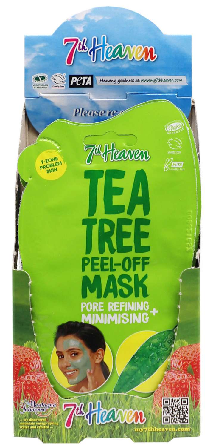 7TH HEAVEN TEA TREE PEEL-OFF MASK 12/DP
